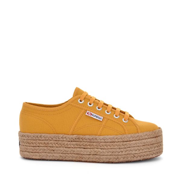 Superga 2790 Rope Yellow Platform Sneakers - Women's Sneakers USA | US8545607